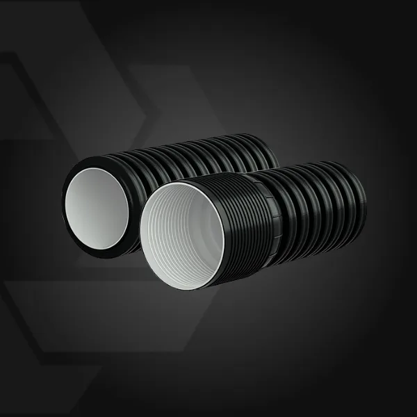 Труба гофрированная КОРСИС (ПП) с раструбом DN/ID 677Х600 мм SN8